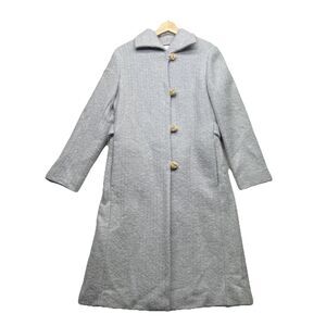 Vintage Maxi Coat Womens Size 4 Barneys New York Italy Fabric Cashmere Wool?